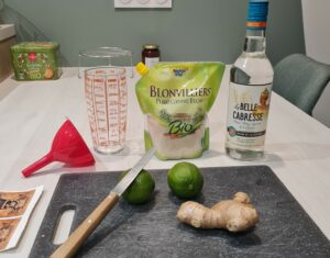 recette rhum arrangé citron vert gingembre