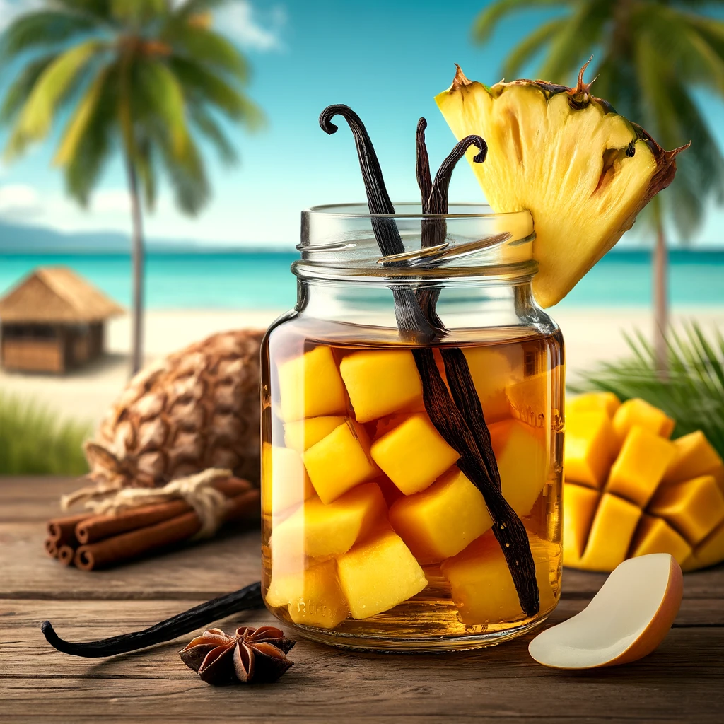 Recette rhum arrangé ananas mangue