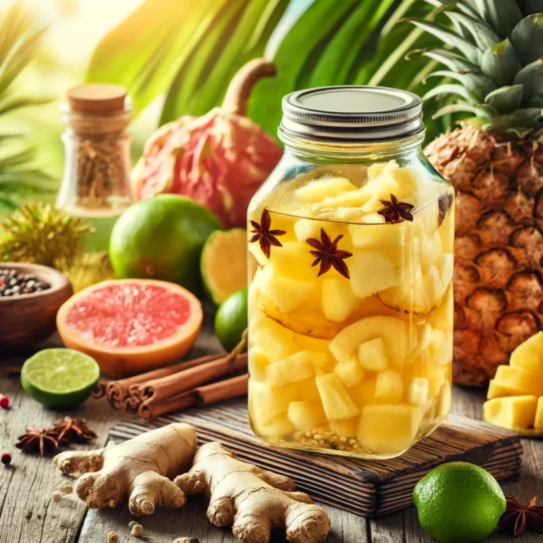 Recette rhum arrangé ananas gingembre