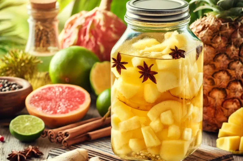 Recette rhum arrangé ananas gingembre